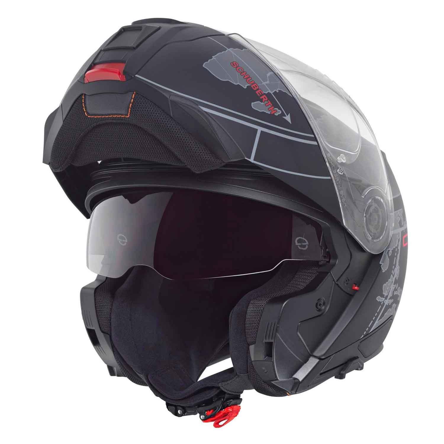  Schubert C5 Globe Black Çene Açılır Motosiklet Kask