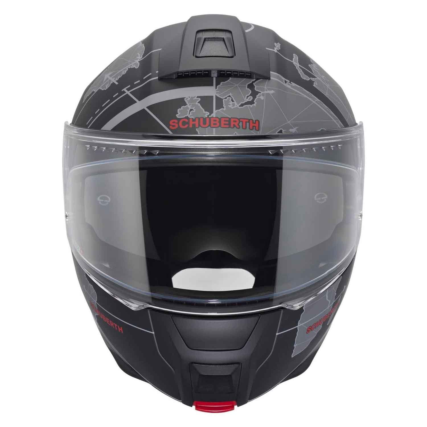  Schubert C5 Globe Black Çene Açılır Motosiklet Kask