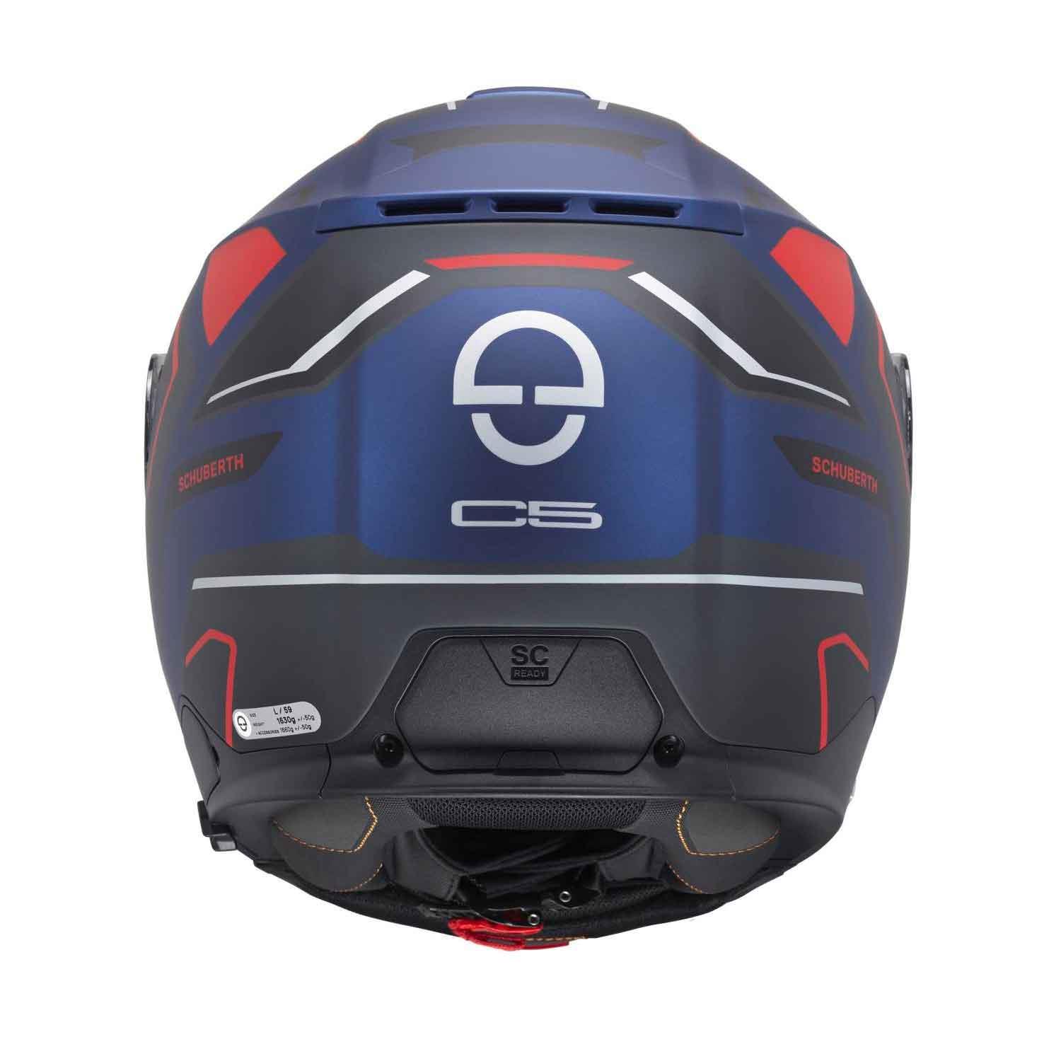  Schubert C5 Omega Blue Çene Açılır Motosiklet Kask