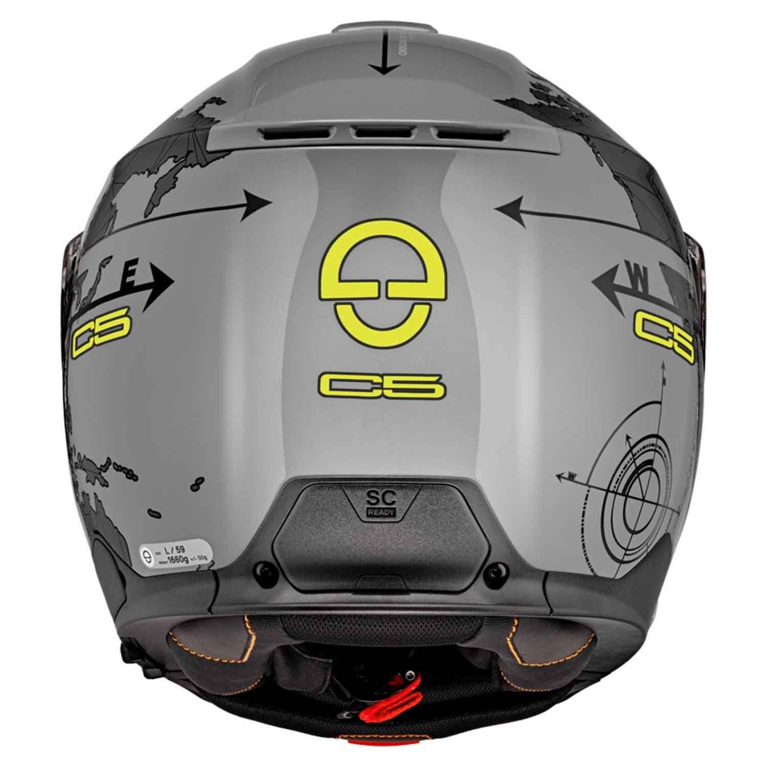 Schuberth C5 Globe Grey Çene Açılır Motosiklet Kaskı