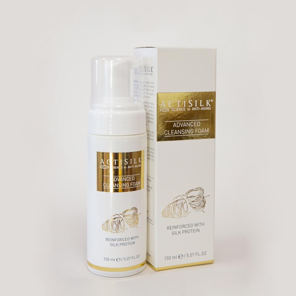 ACTISILK® ADVANCED CLEANSING FOAM – ONARICI VE  NEMLENDİRİCİ YAŞLANMA KARŞITI TEMİZLEME KÖPÜĞÜ 150 ml