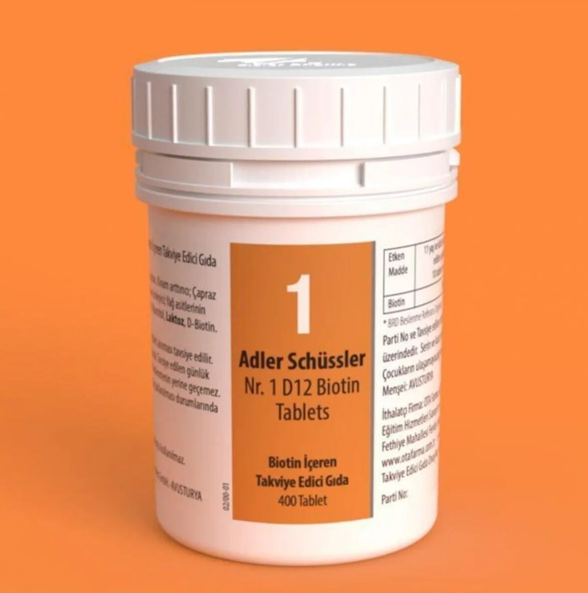 Adler Pharma Adler Schüssler No.1 - D12 Biotin Tablet