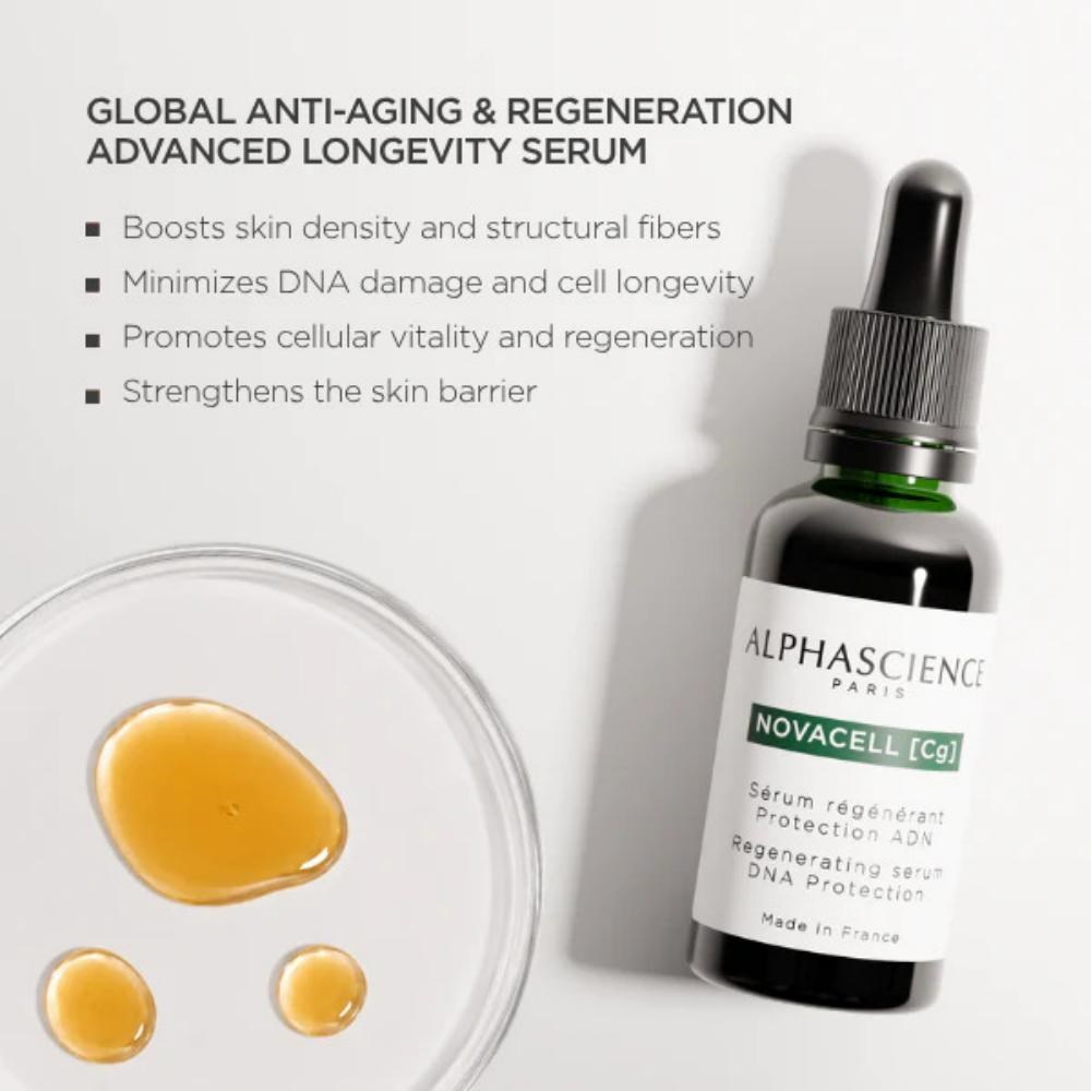 ALPHASCIENCE Novacell [Cg] İleri Düzey Yaşlanma Karşıtı ve Longevity Serum 30 ML