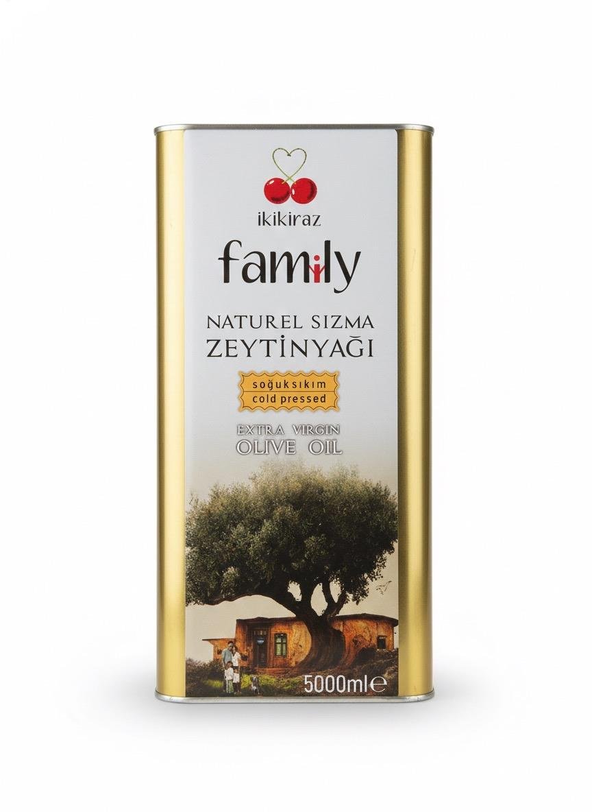 İkikiraz Famiy Olgun Hasat Naturel Sızma Zeytinyağı 5 lt