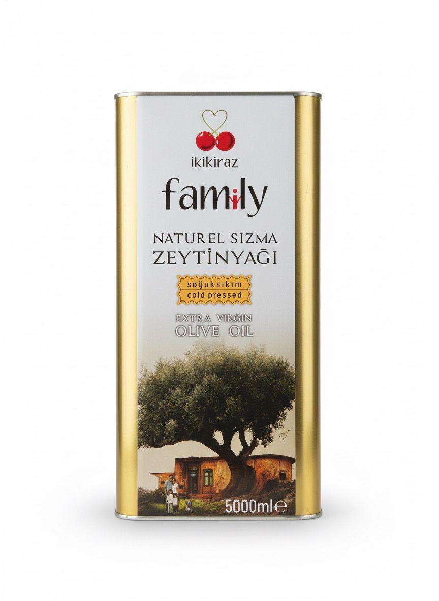 İkikiraz Famiy Olgun Hasat Naturel Sızma Zeytinyağı 5 lt