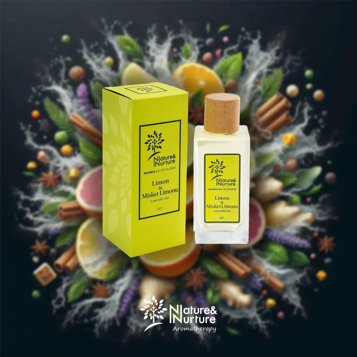 Limon & Misket Limonu Kolonyası 80° 190 ml cam şişe