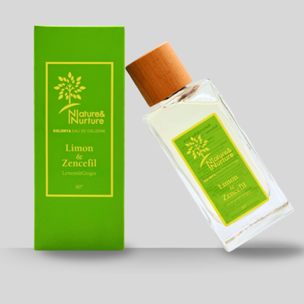 Limon & Zencefil Kolonyası 80° 190 ml cam şişe