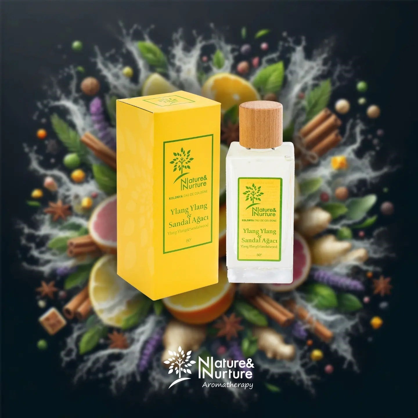 Ylang Ylang & Sandal Ağacı Kolonyası 80° 190 ml