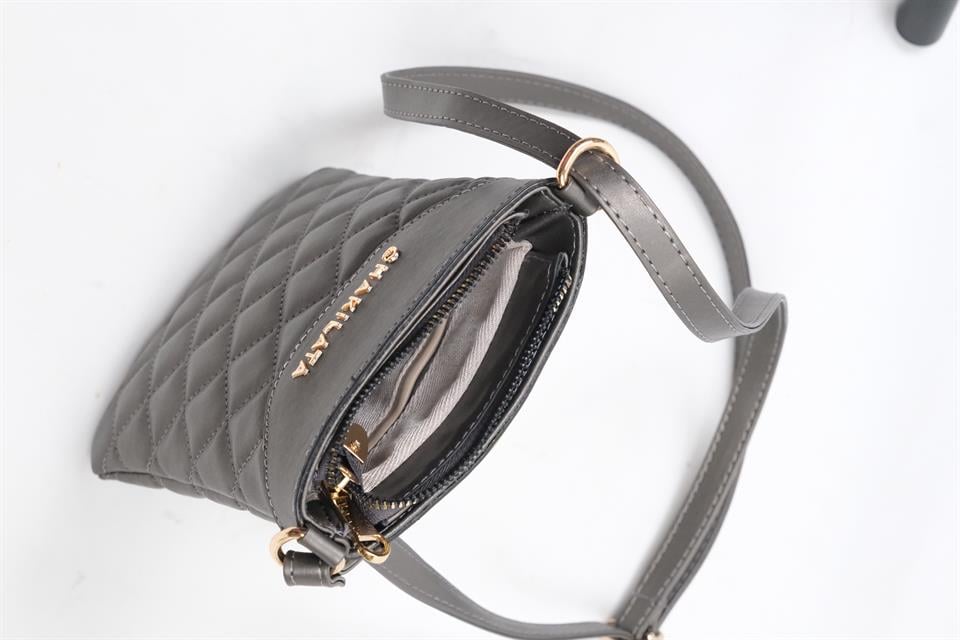 MİNİ BAG gri kapitone