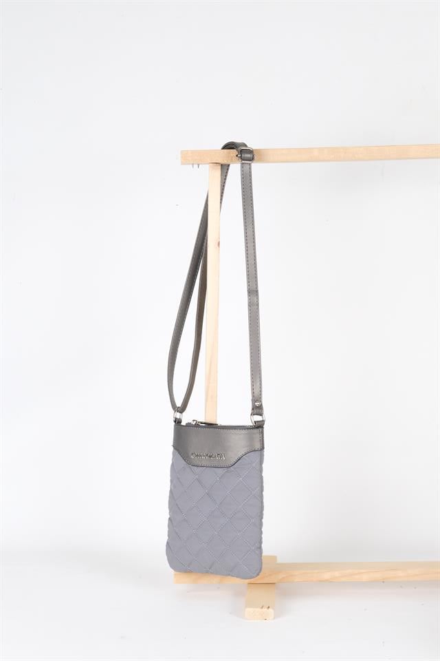 MİNİ BAG gri kapitone