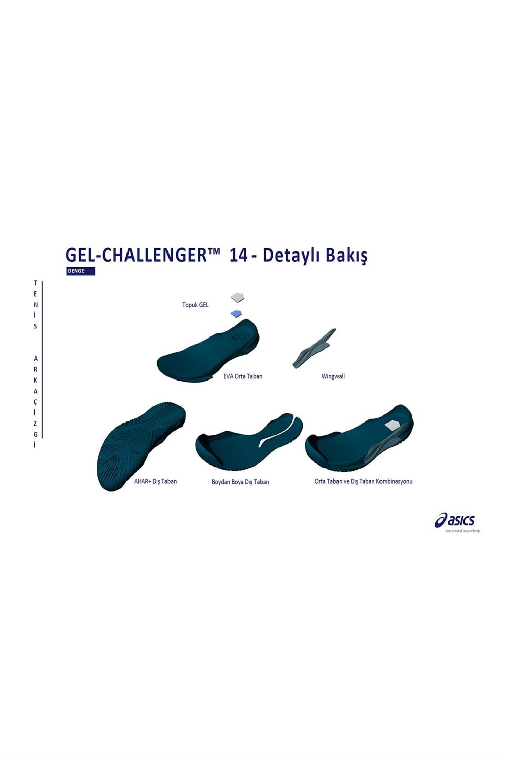 Asics Gel-Challenger 13 Erkek Tenis Ayakkabısı 1041A222-400
