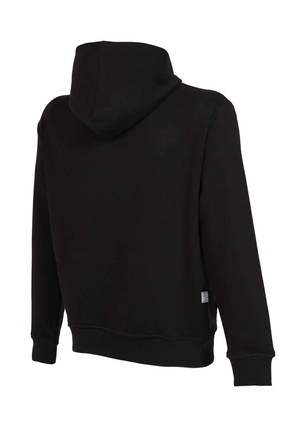 New Balance Erkek Kapüşonlu Sweatshirt Mnh1344-Bk