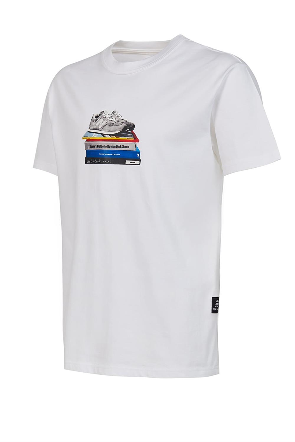 New Balance Nb Lifestyle Men Tshirt Erkek Tişört MNT1415-WT