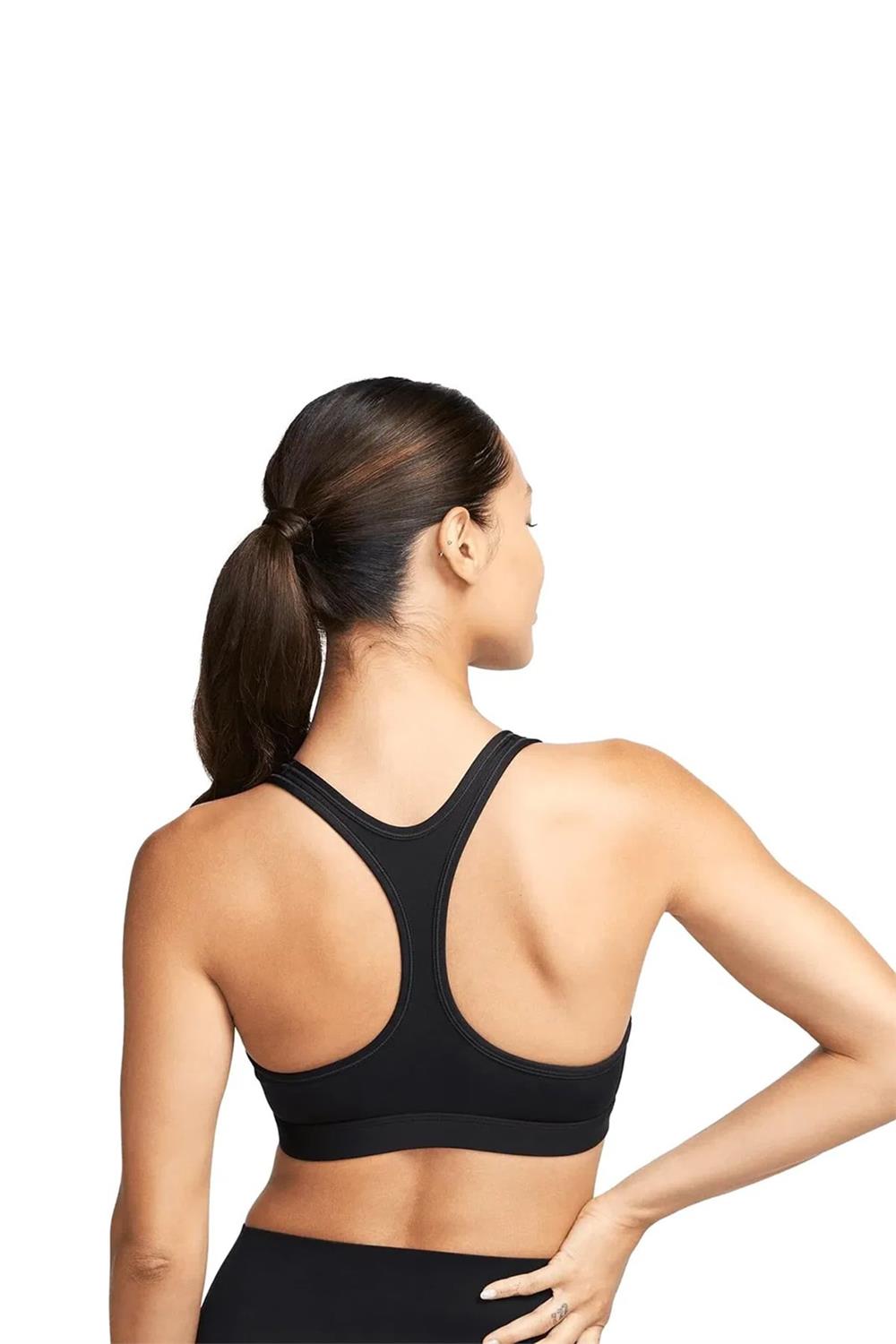 Nike Swoosh Light Support - Dolgusuz Kadın Antrenman Sporcu Sütyeni DX6817-010