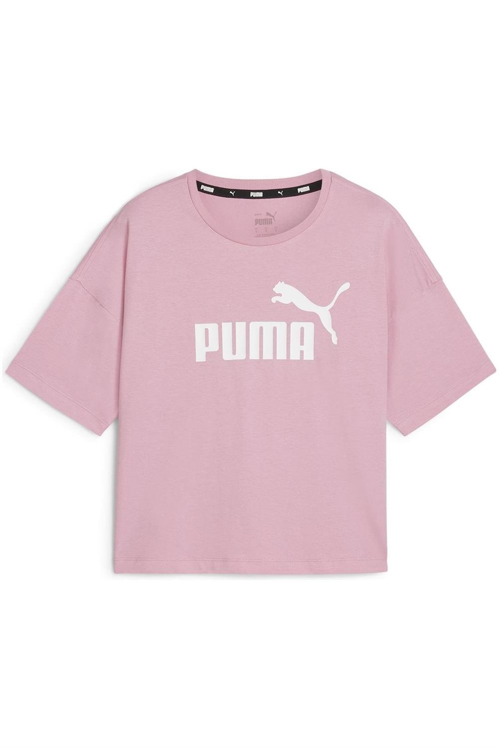 Puma Ess Cropped Logo Tee Kadın Tişört 58686649