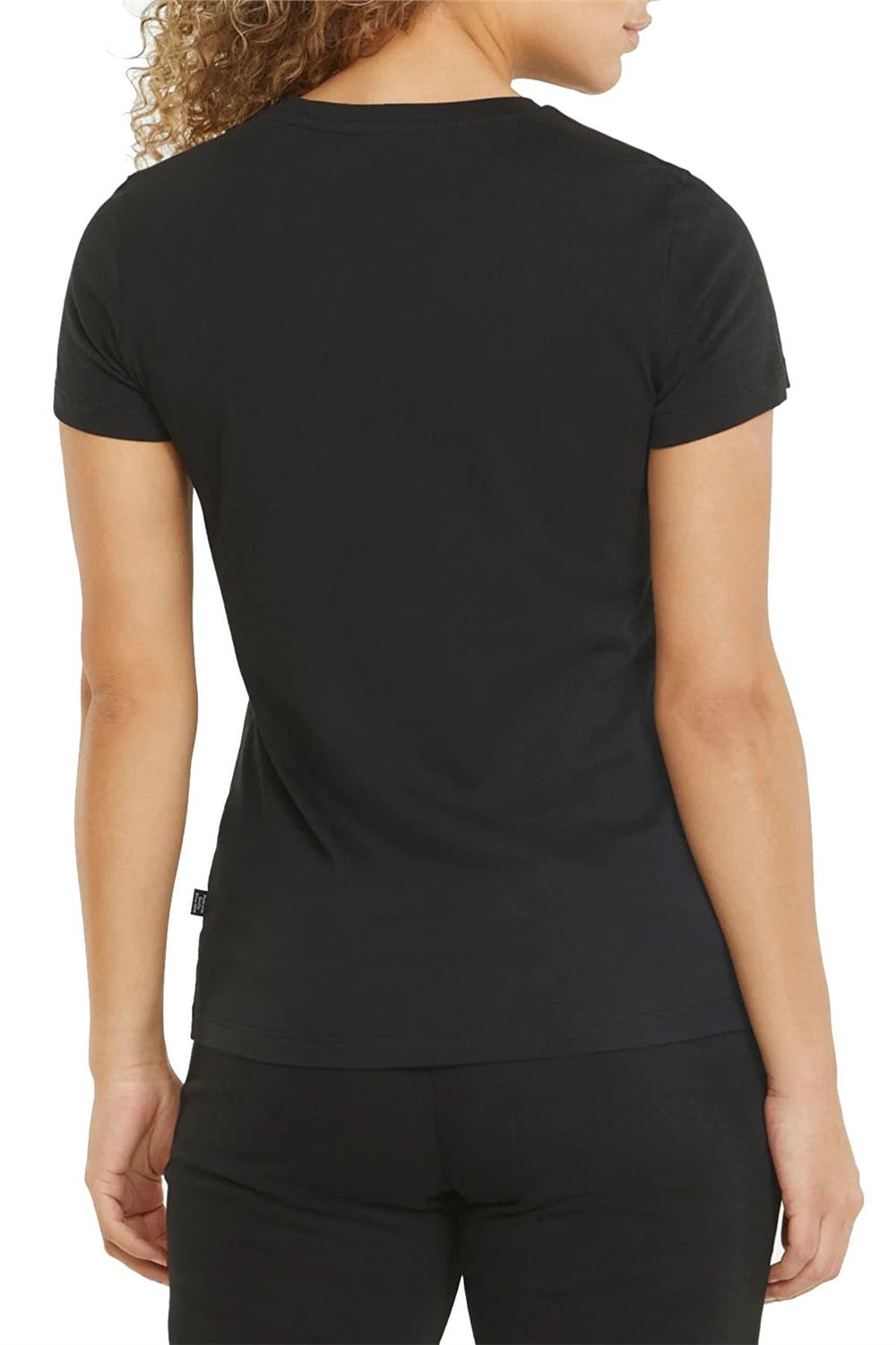 Puma Ess+ Metallic Logo Tee Kadın Tişört 84830351