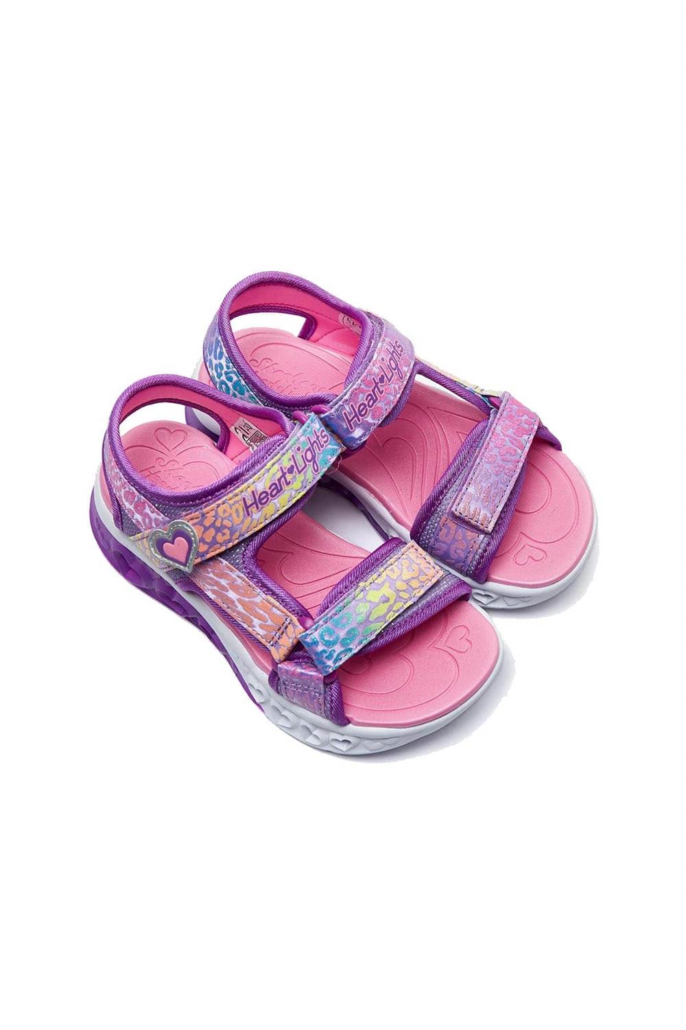 Skechers Flutter Hearts Sandal Çocuk Işıklı Sandalet 302967L Lvmt