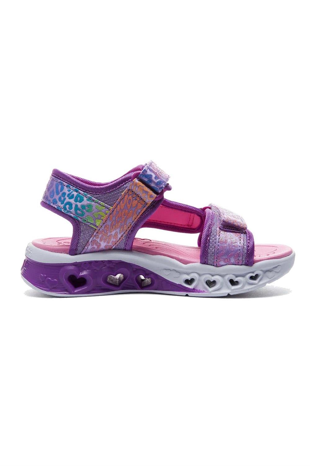 Skechers Flutter Hearts Sandal Çocuk Işıklı Sandalet 302967L Lvmt