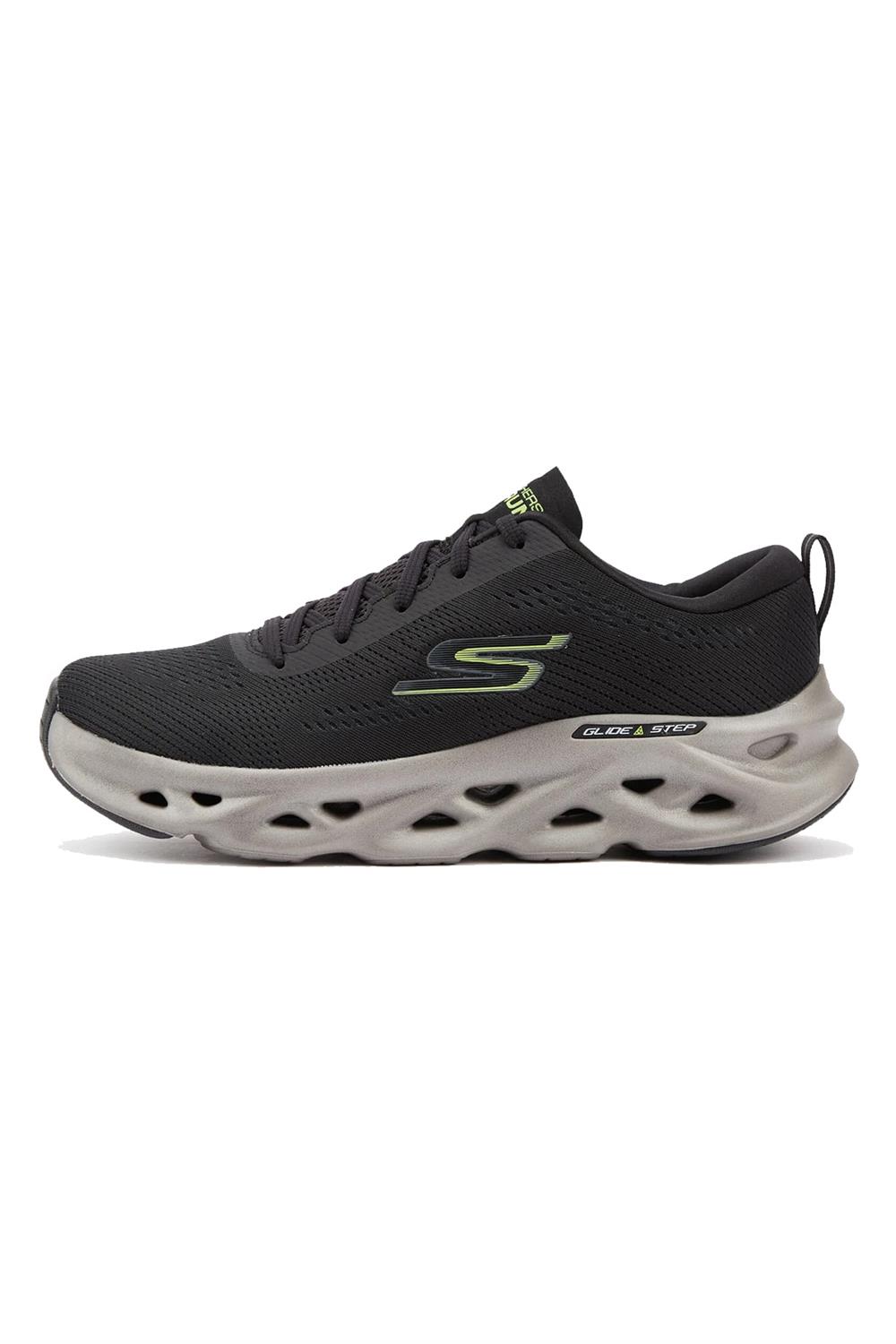 Skechers Go Run Swirl Tech Erkek Koşu Ayakkabısı 220303 Bklm