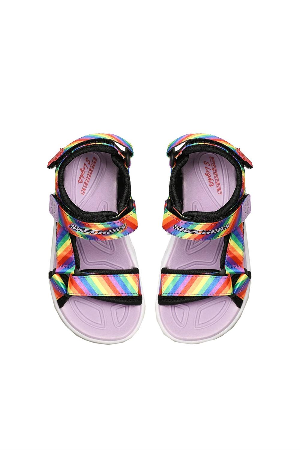 Skechers Hypno-Splash-Rainbow Lights Çocuk Sandalet 20218L Bkmt