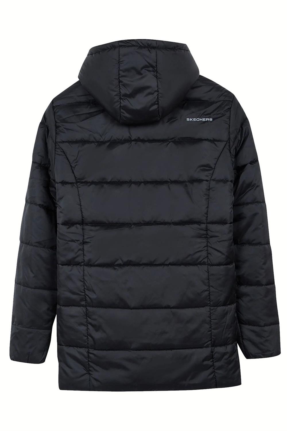 Skechers M Hooded Midi Length Erkek Mont S212038-001