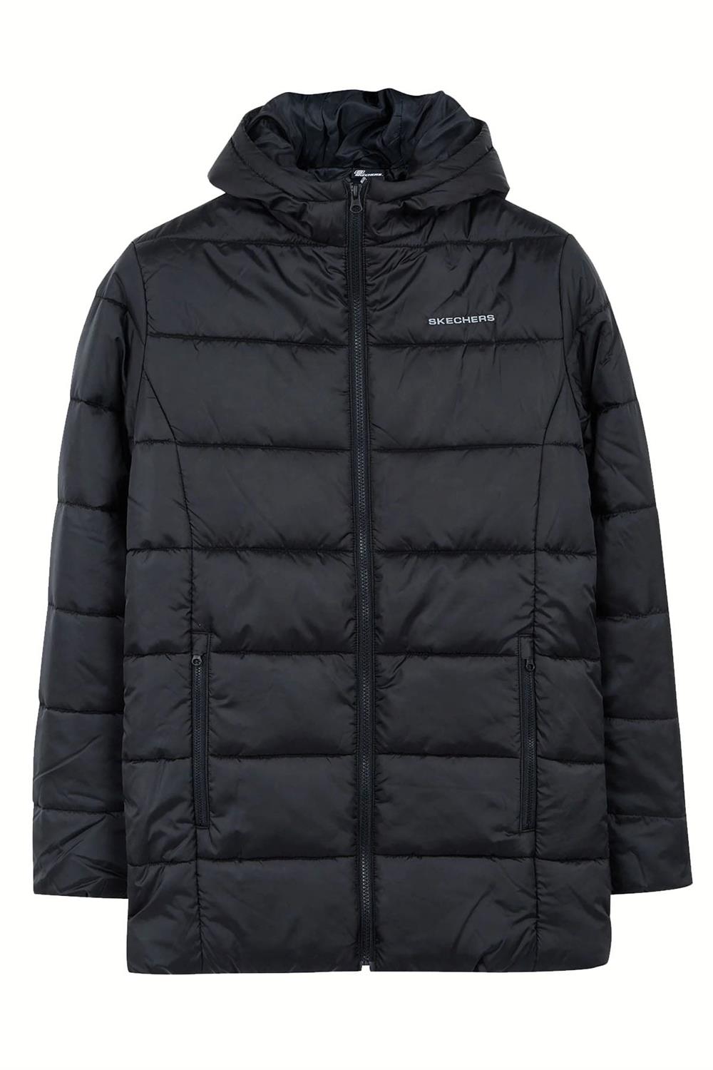 Skechers M Hooded Midi Length Erkek Mont S212038-001