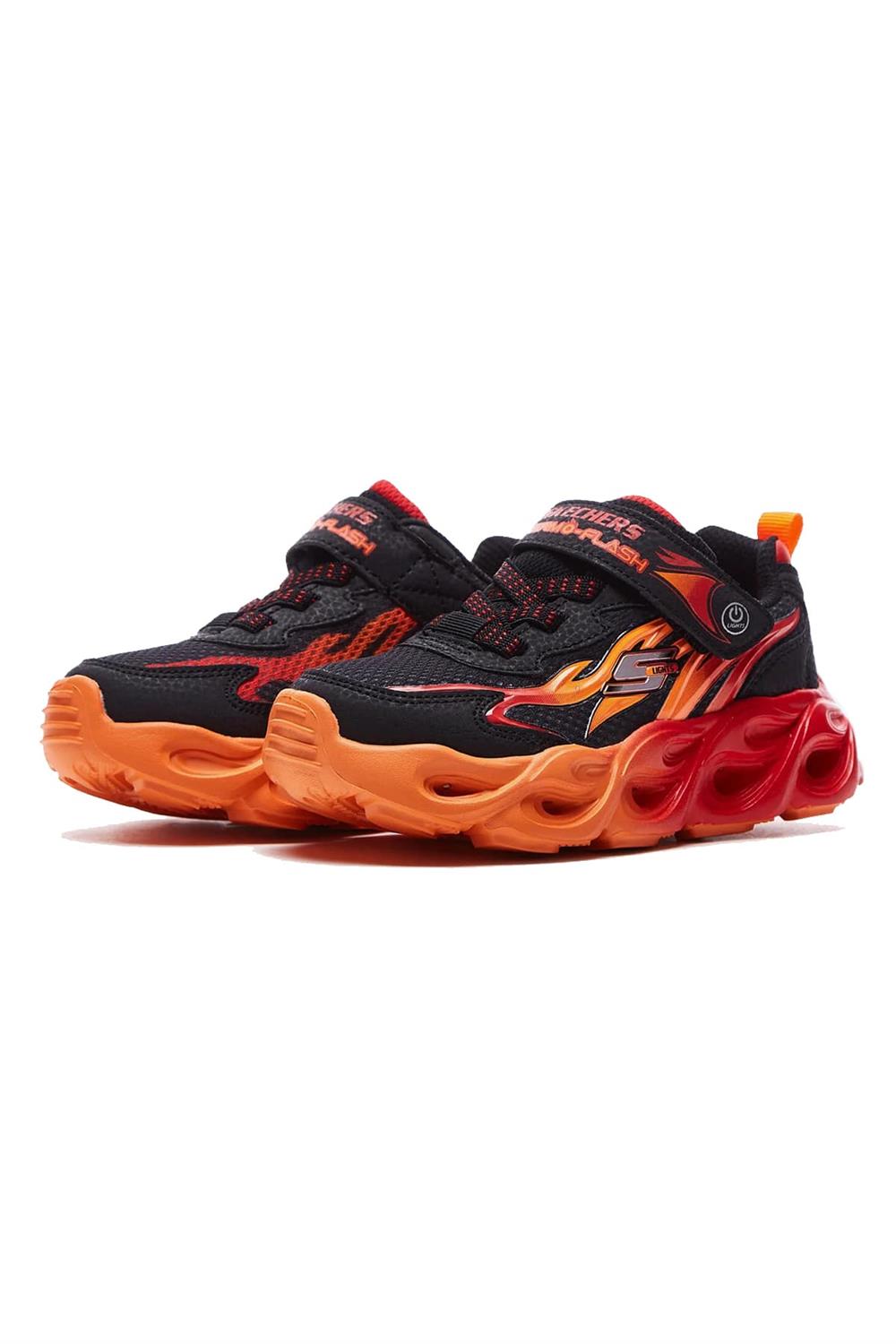Skechers Thermo-Flash-Heat-Flux Çocuk Işıklı Günlük Ayakkabı 400103L Bkrd