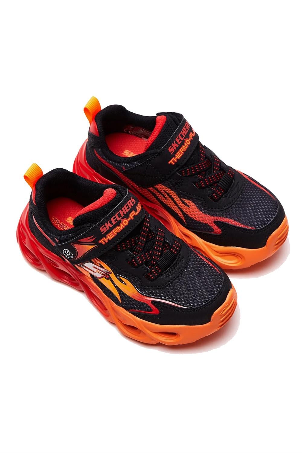 Skechers Thermo-Flash-Heat-Flux Çocuk Işıklı Günlük Ayakkabı 400103L Bkrd