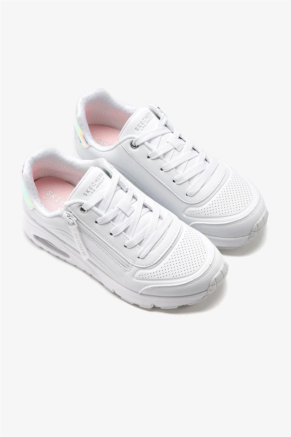 Skechers Uno Gen1 - Zip And Stride Çocuk Günlük Ayakkabı 310554L Wht