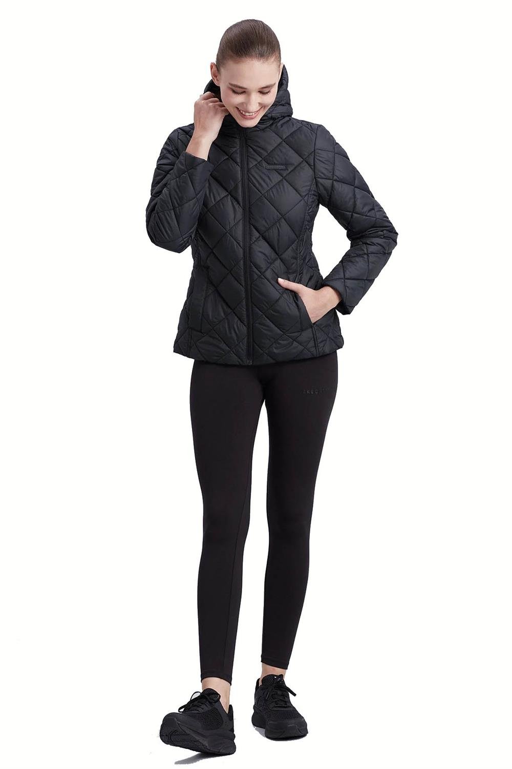 Skechers W Capitone Hooded Kadın Mont S212001-001