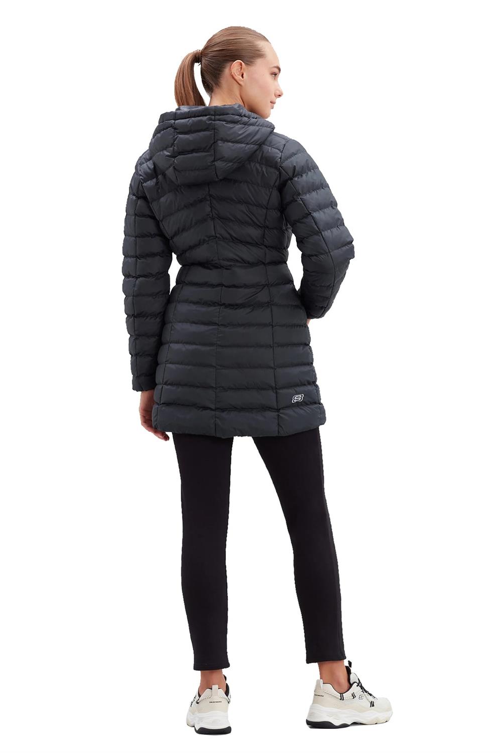 Skechers W Essential Maxi Length Hooded Kadın Mont S212005-001