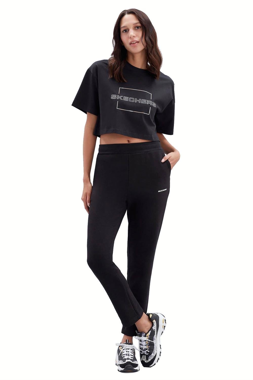 Skechers W New Basics Slim Sweatpant Kadın Eşofman Altı S212185-001