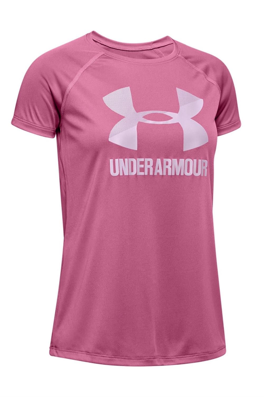 Under Armour Big Logo Tee Solid Ss Kız Çocuk Tişört 1331678-669