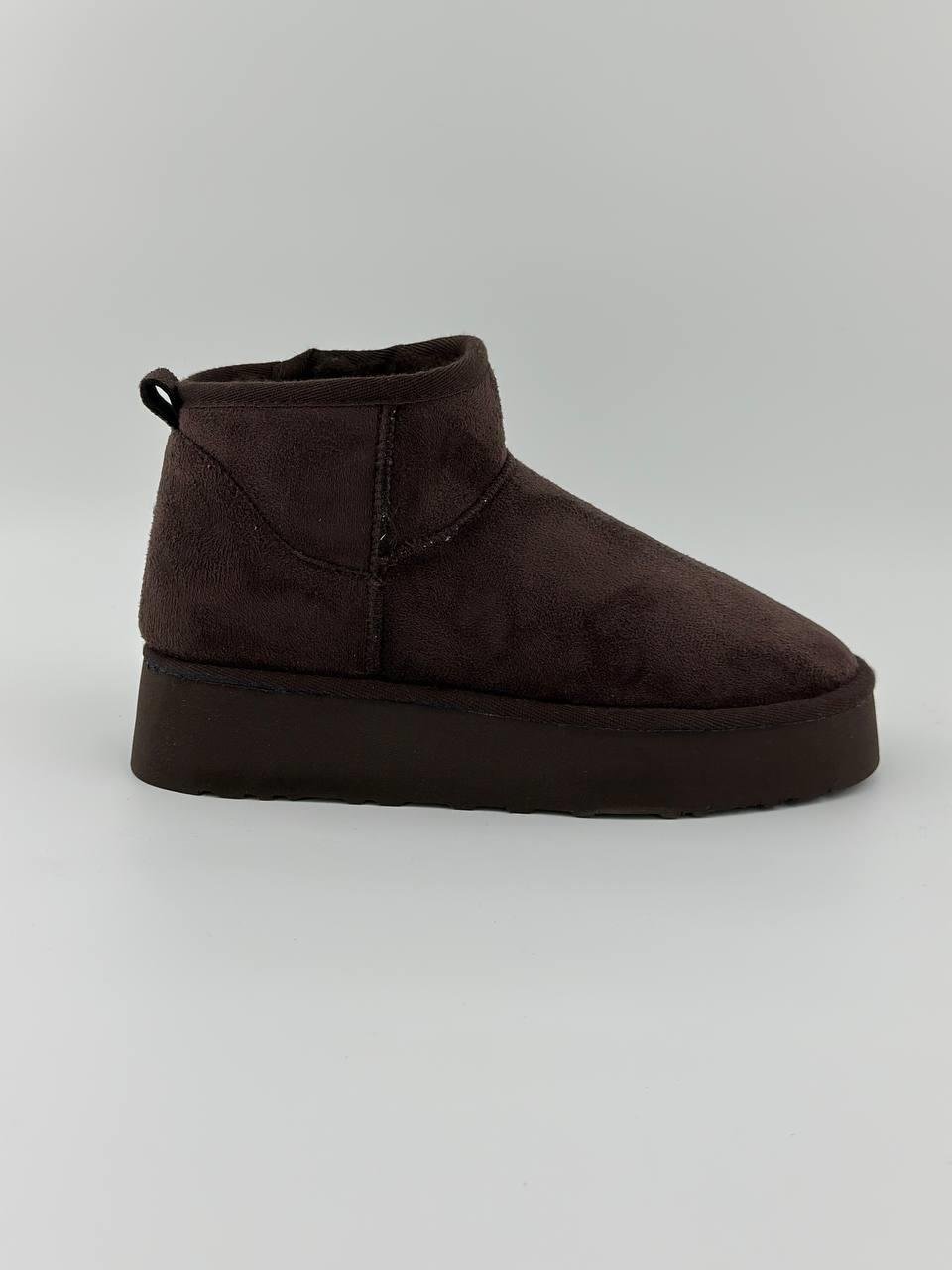 Elagance Acı Kahve Süet Kadın Bot İçi Tüylü❤️‍🔥Yeni Gelenler❤️‍🔥ela963