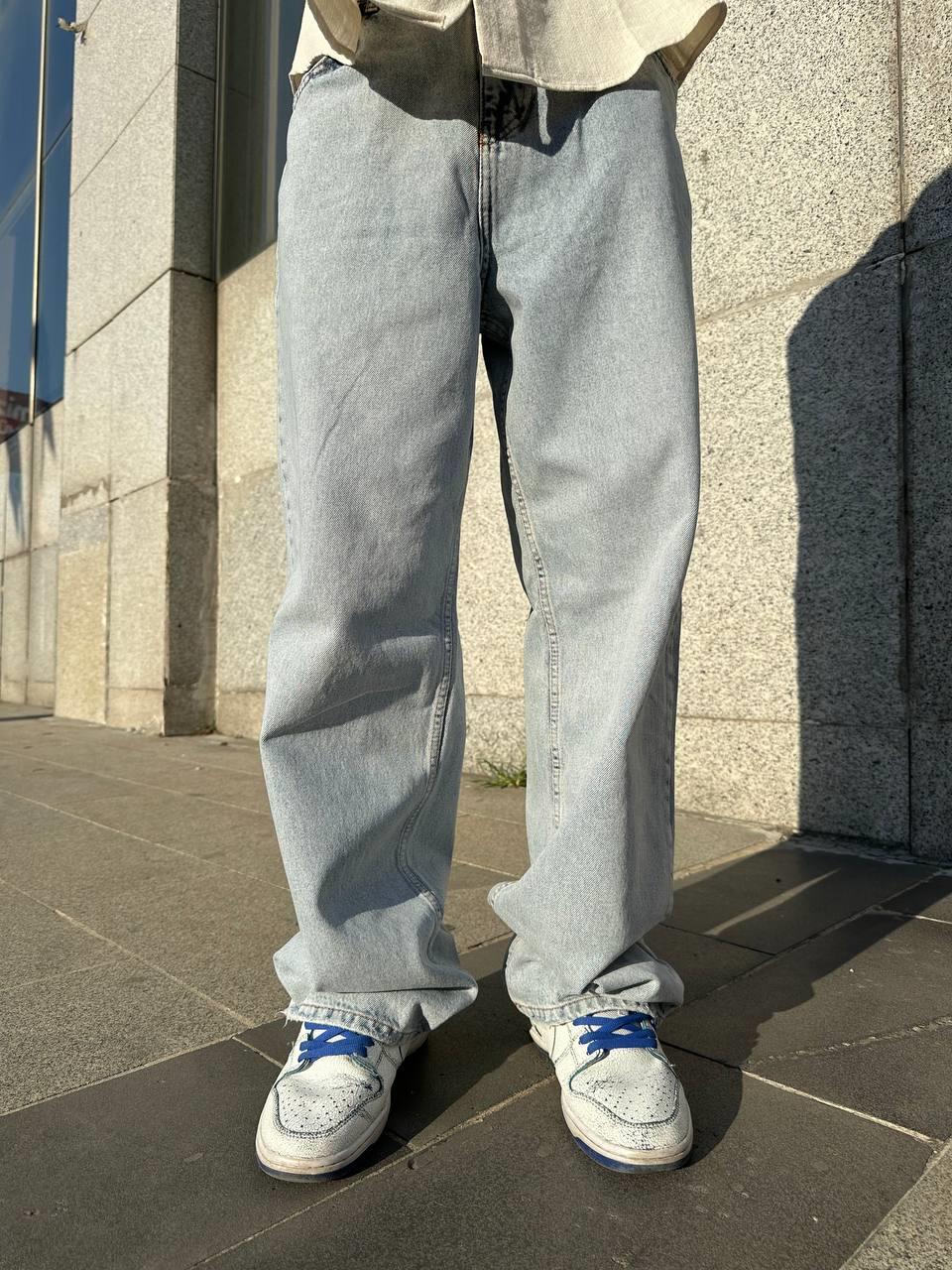 Elagance Asit Mavi Dif Baggy PantolonBaggy JeansEla453