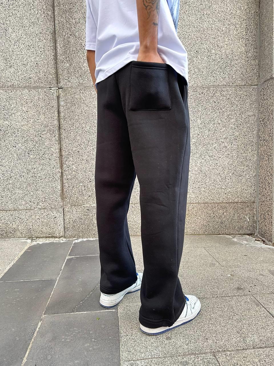 Elagance Ayarlanabilir Paça Siyah Basic Baggy EşofmanEşofmanela805