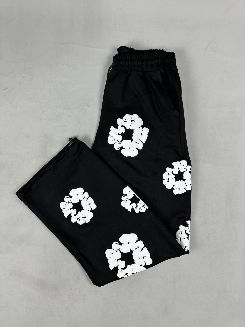 Elagance Denim Tears Baggy Siyah Eşofman HqTakımlarEla939