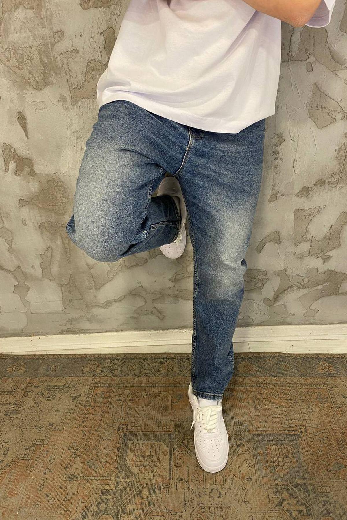 Elagance Dizi Taşlamalı Reguler JeansPantolonEla427