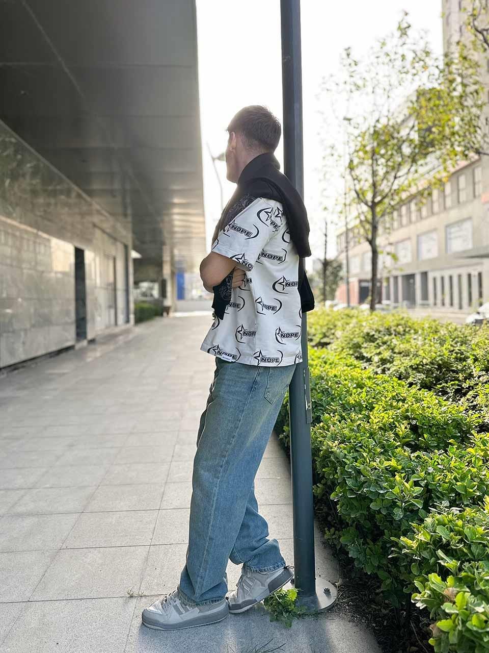 Elagance Eskitme Mavi Baggy PantolonBaggy JeansEla438