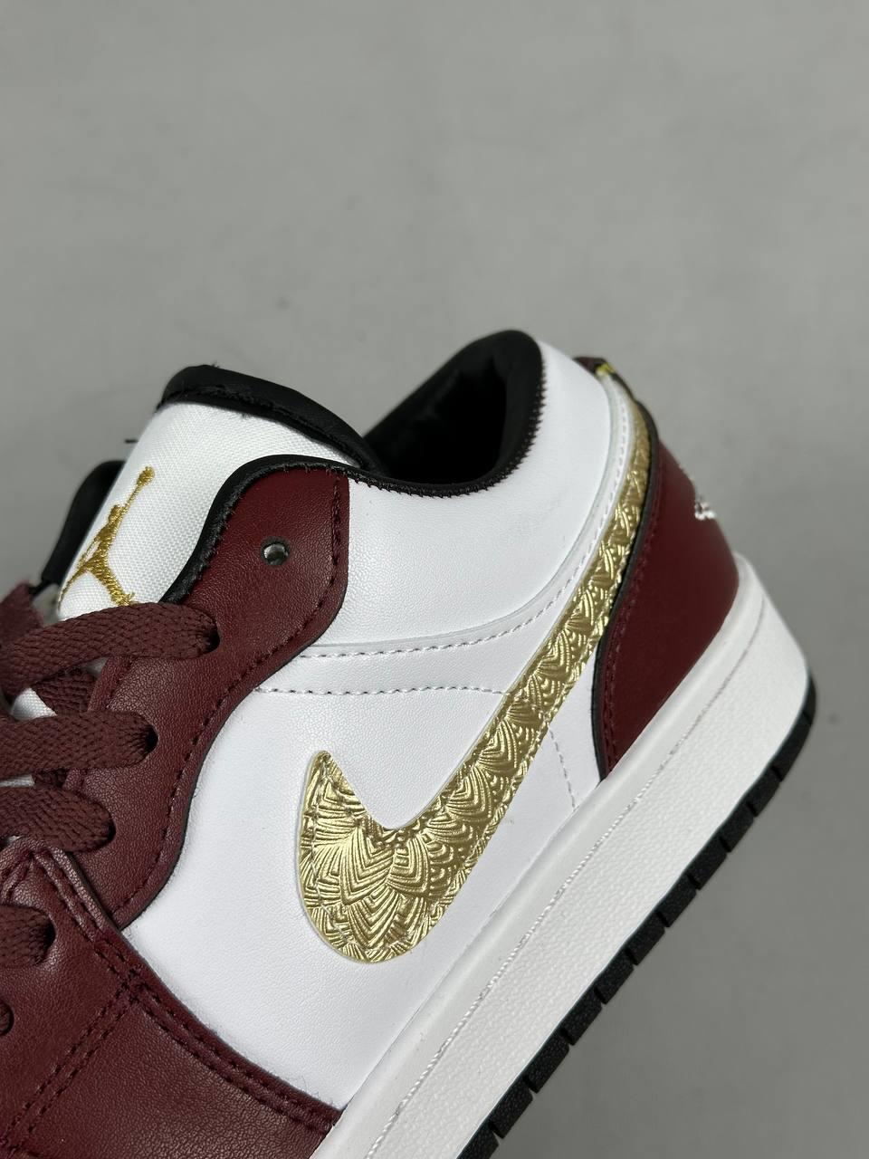 Elagance Jordan 1 Low Bordo Gold HqYerli Ürünlerela913