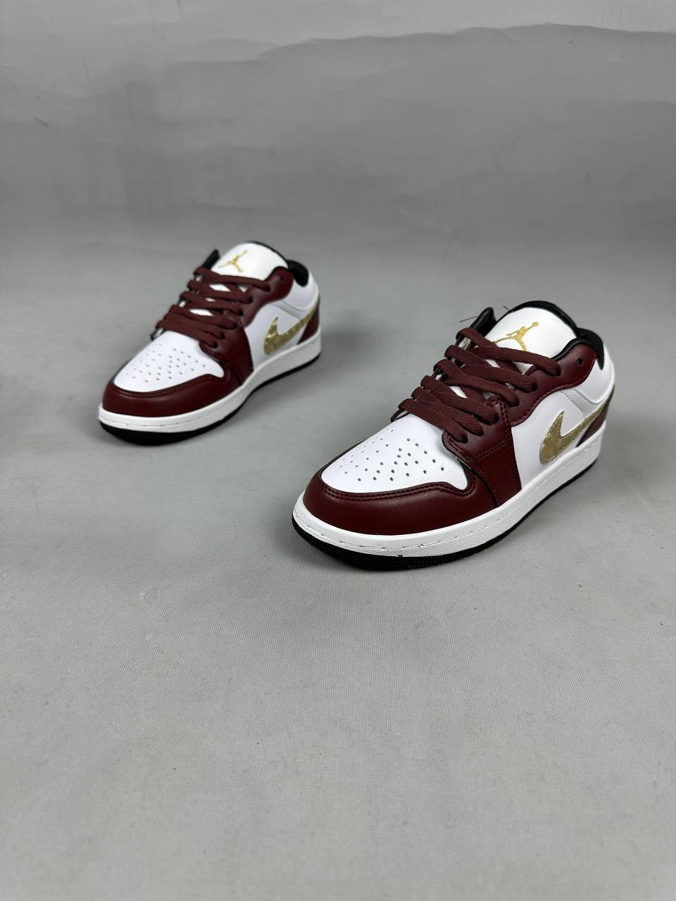 Elagance Jordan 1 Low Bordo Gold HqYerli Ürünlerela913