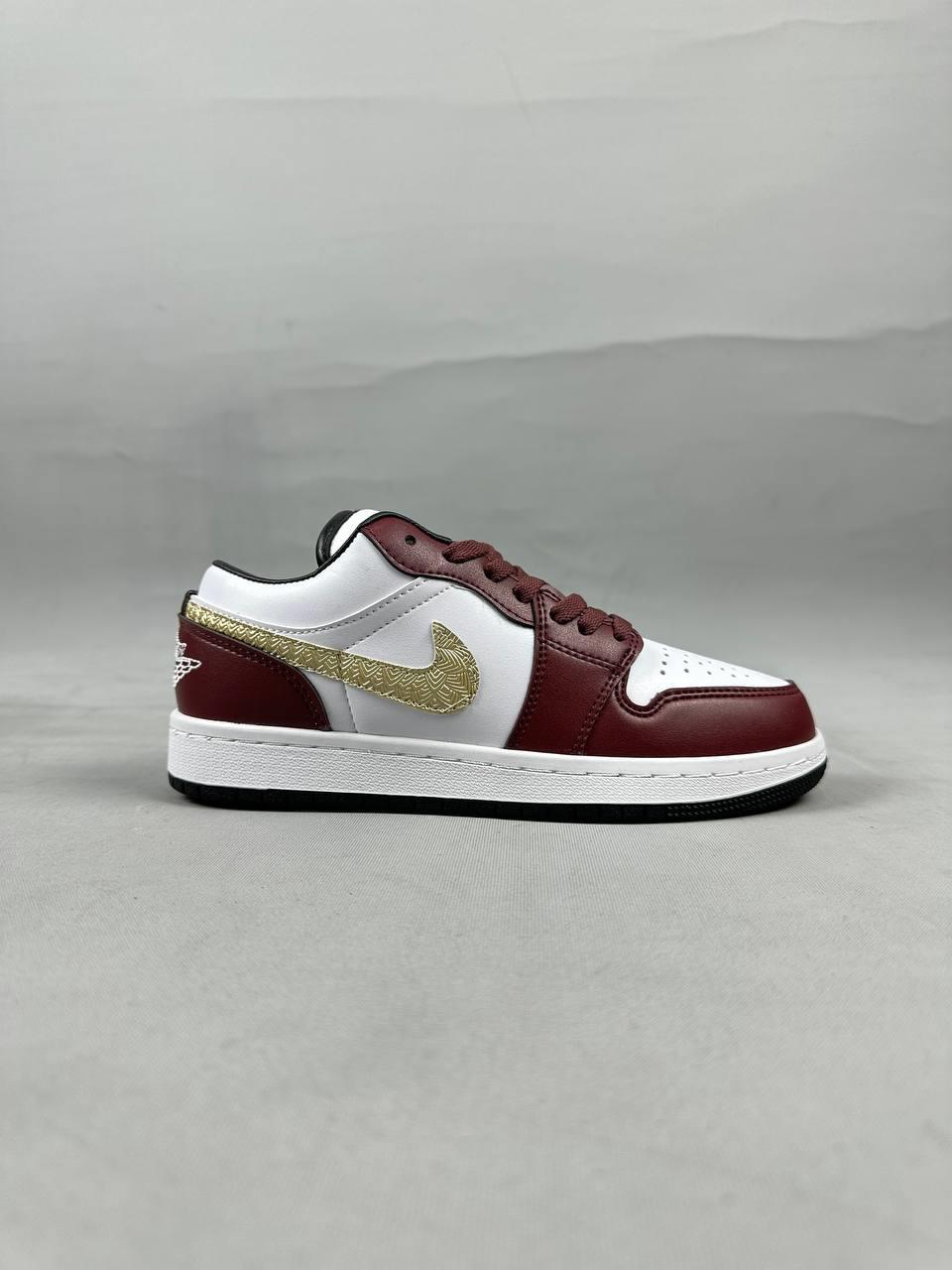 Elagance Jordan 1 Low Bordo Gold HqYerli Ürünlerela913
