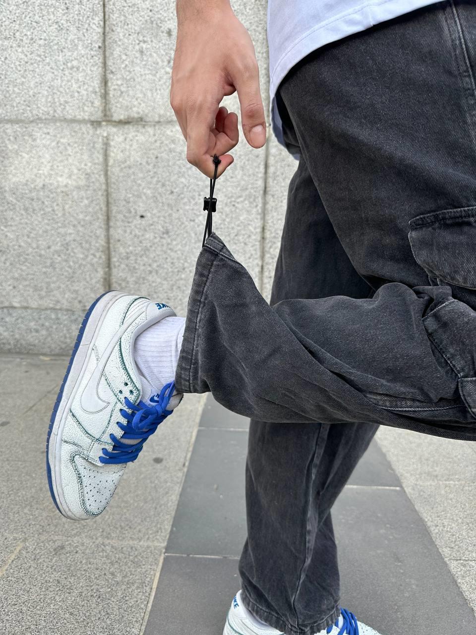 Elagance Skate Asit Yıkamalı Kargo Baggy PantolonBaggy JeansEla653