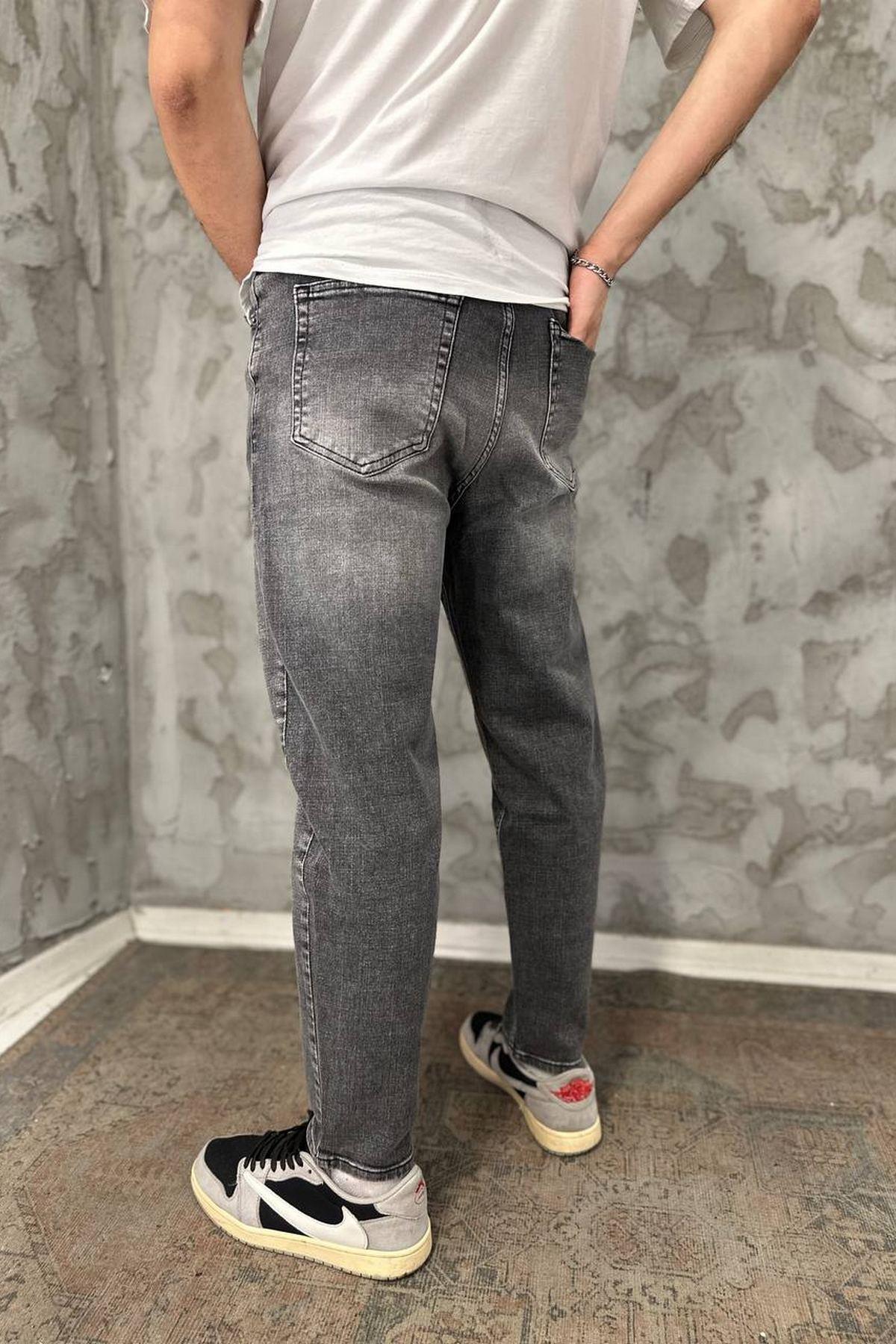 Elagance Taşlamalı Füme 6289 Reguler PantolonPantolonEla437