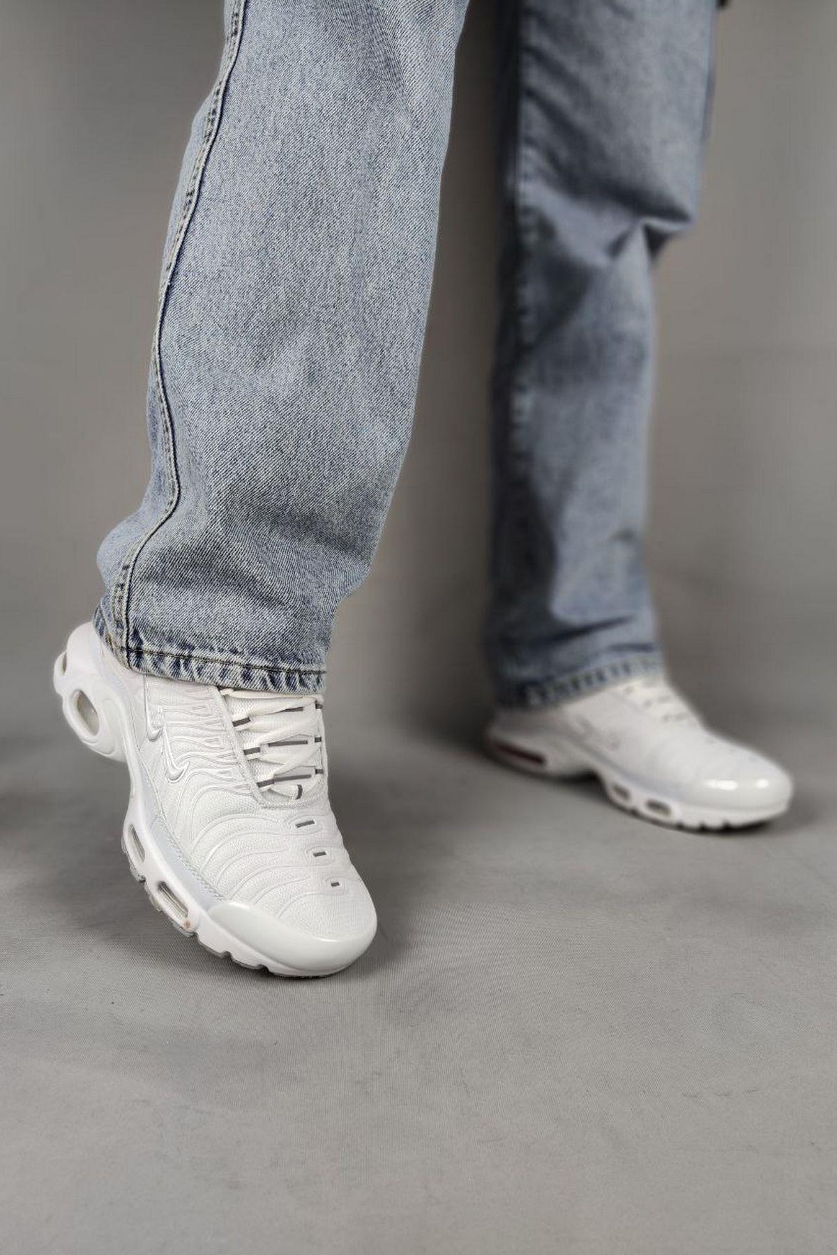 Elagance  Tn Double Swoosh Full WhiteErkek ela299