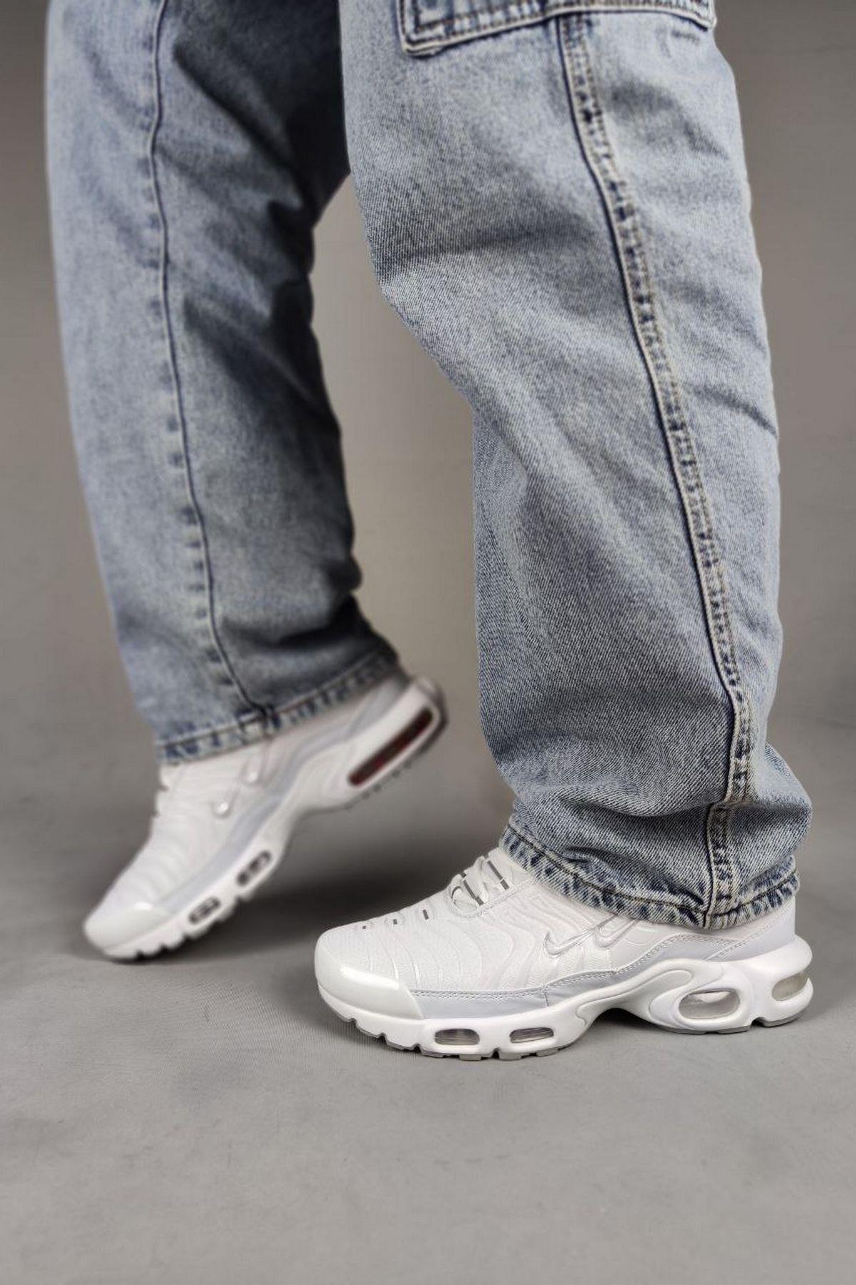Elagance  Tn Double Swoosh Full WhiteErkek ela299