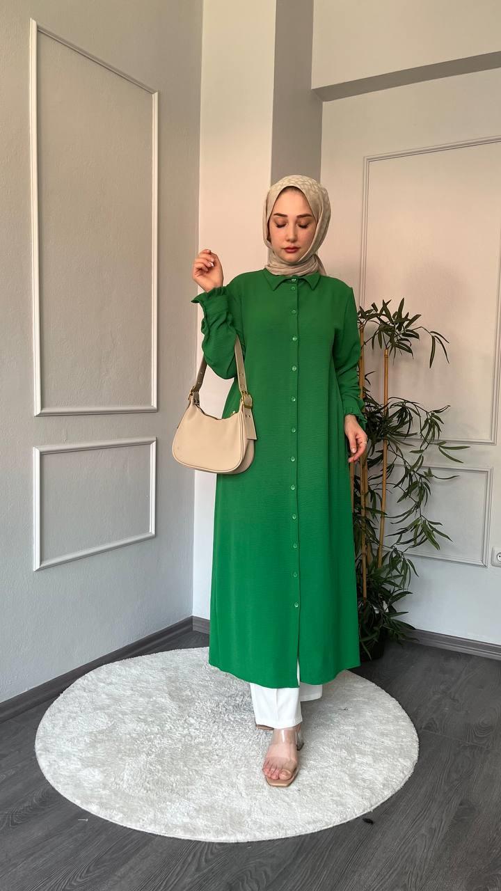 Modabef Ayrobin Kumaş Kap - YEŞİL