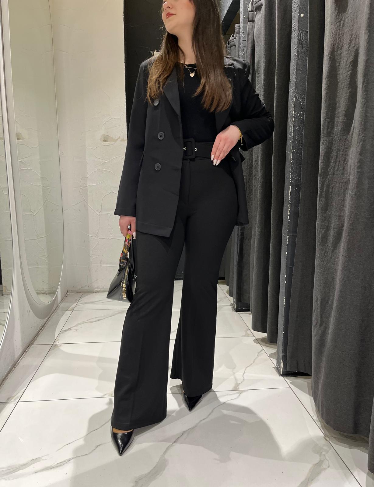 Modabef İspanyol Pantolon Siyah