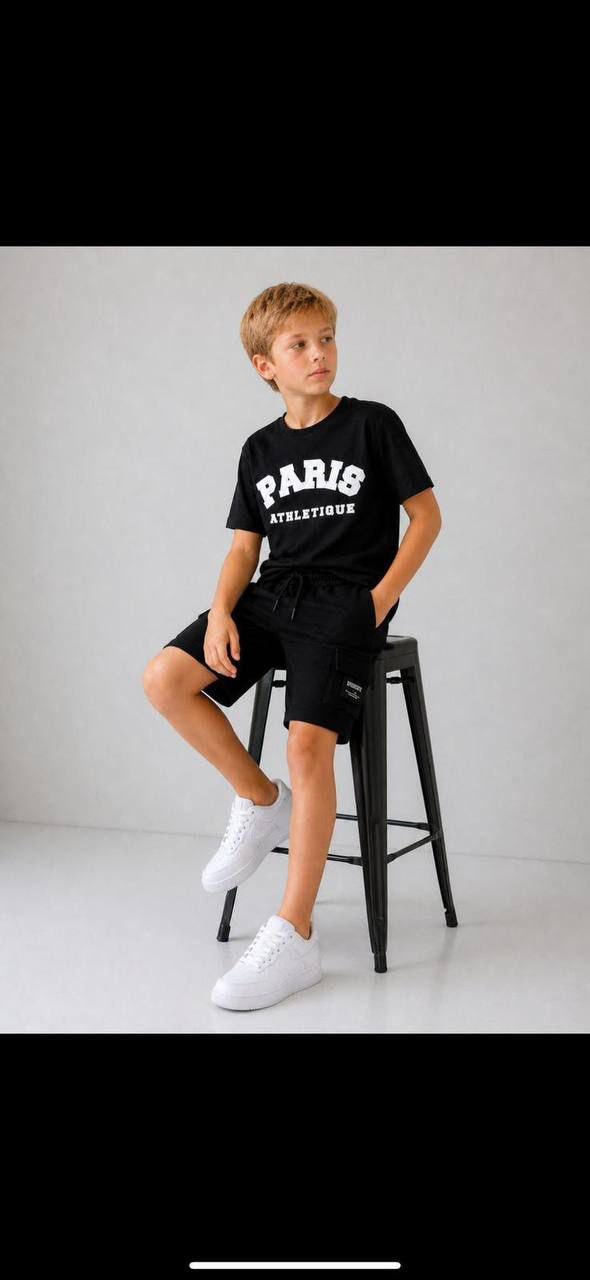 Erkek Çocuk PARİS SİYAH 6-14 yaş arası Takım