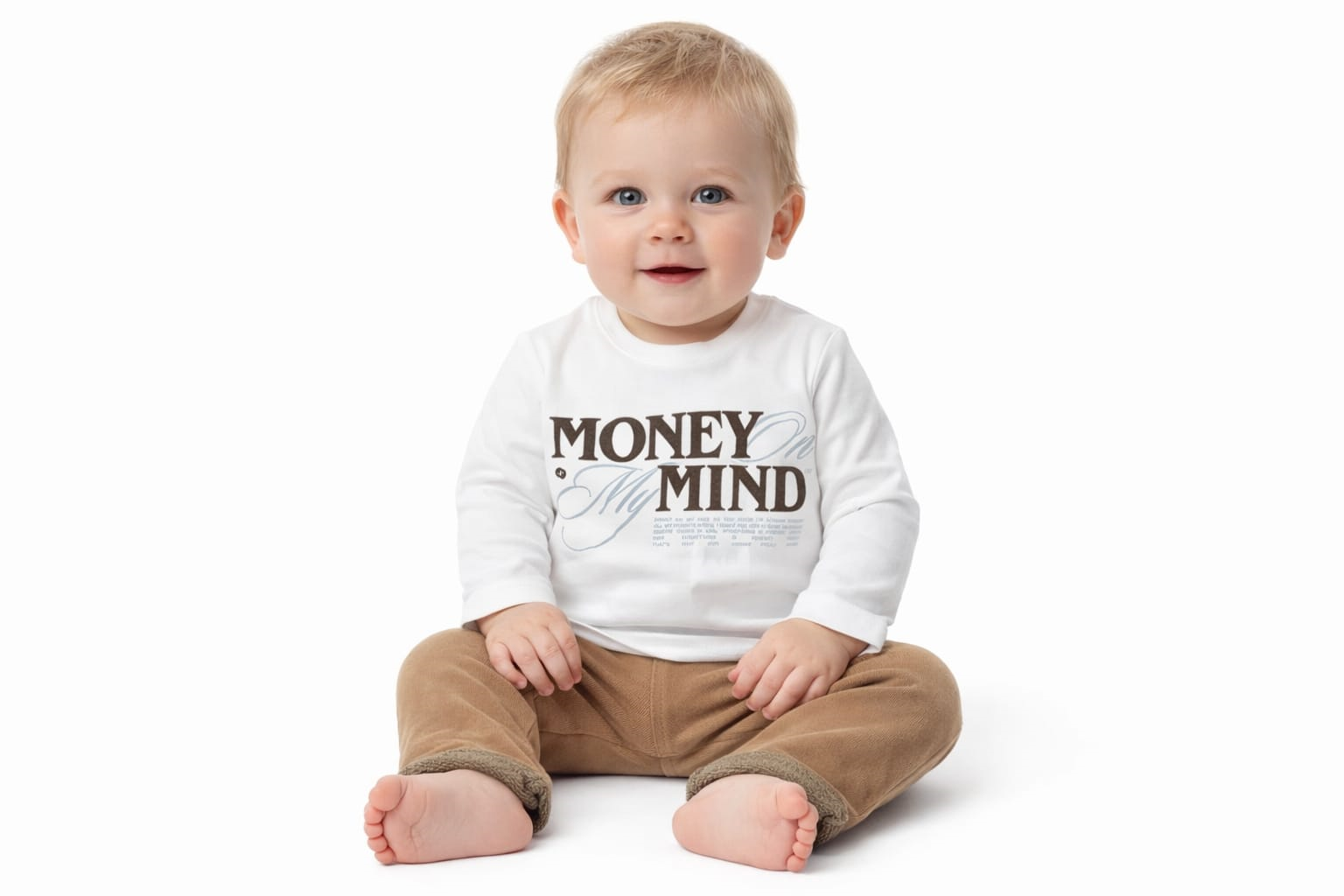 Fermuarlı Ceket Pantolon Bebek Takım 9-24 Ay  Ekose Mavi Çizgili